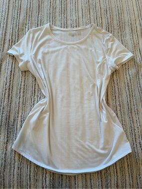 Zella Women's White Short Sleeve Athletic Tee